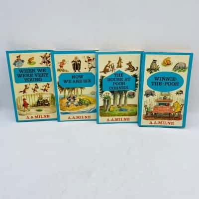 1974 Set of 4 Paperback Editions incl. Winnie the Pooh
