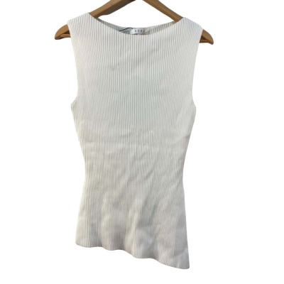 BNWT AERE Womens Size 16 Sleeveless Top White 