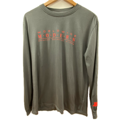 P.E Nation Mens  Size S Long Sleeve Top Grey 