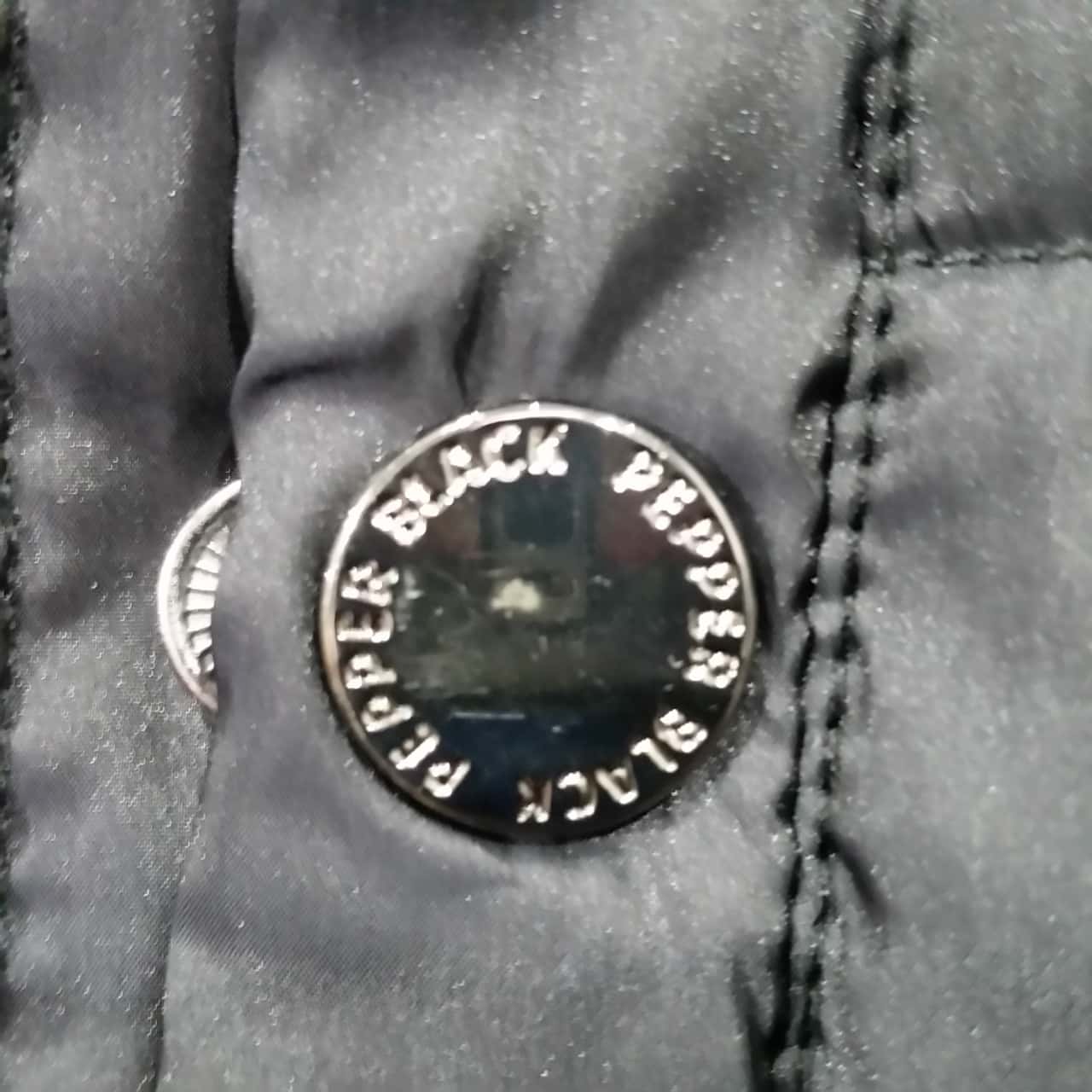 Black Pepper Womens Size 12 Front Zipper / Puffer Jacket Black / Grey