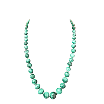  Womens Green Agate Necklace. 