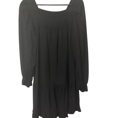 Womens Seed Size 12 Long Sleeve Dress Black  