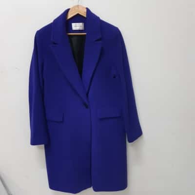 Perri Cutten Royal Blue Mid Lengh Overcoat