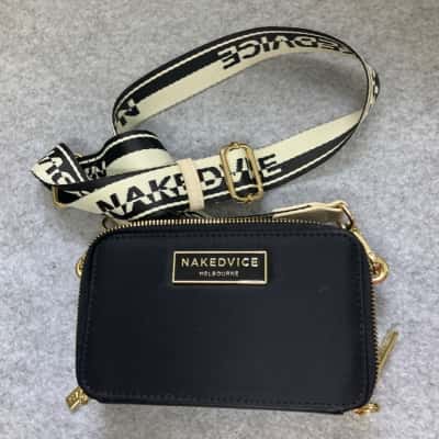 Nakedvice Womens Cross Body Bag Black  