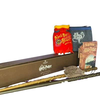 Harry Potter memorabilia- Wands, playing cards etc