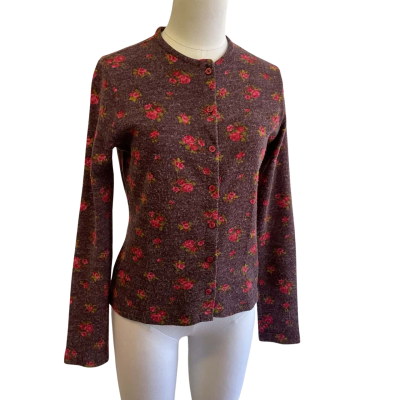 Equipment Womens  Size 12 Maroon / Pattern / Pink  flower