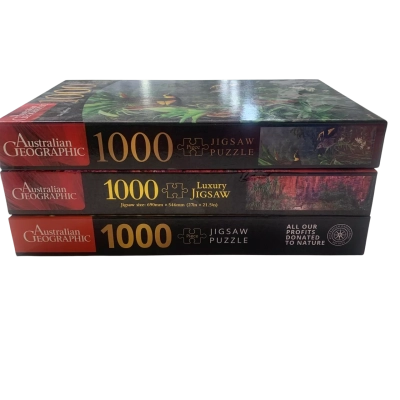 Australian Geographic 1000 piece puzzle bundle