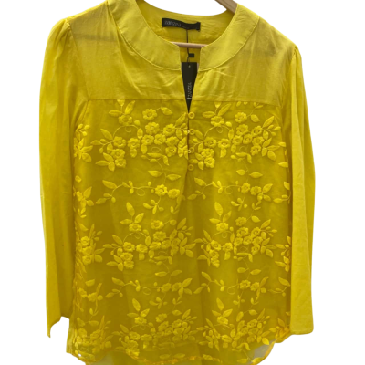 ZANZEA Womens  Size XL Long Sleeve Top Yellow 
