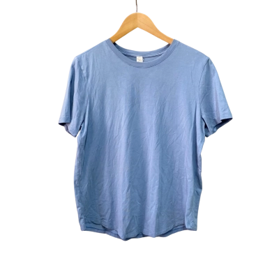 Lululemon Womens  Size 10 Short Sleeve Shirt Blue 