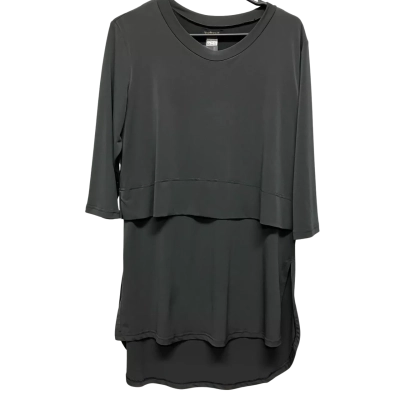  Veducci Women's  Size 12 Long Sleeve Dress / Midi Dress Grey 