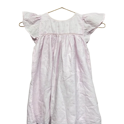 Purebaby Kids Lavender broderie dress with pants 