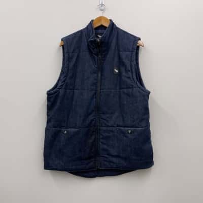 ‘Saint Works Denim’ Puffer Vest