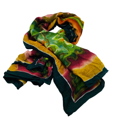 Womens Rolled Edge Scarf 104 x 104cm One Size Multicoloured 