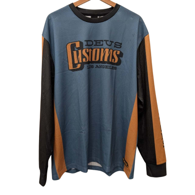 Deus Ex Machina Mens Deus Customs Moto Long Sleeve Top