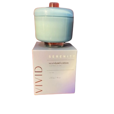 Vivid Serenity Sea Island Cotton Candle 250g