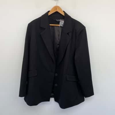 City Chic Black Blazer Galactic Jacket  Size S 