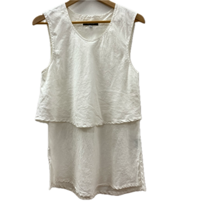 Moss River Womens  Size 1 Short Sleeve Top White 