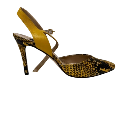 Roberto Botticelli Womens Heels Black  / Mustard 