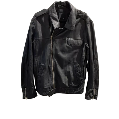 G-Star Raw Mens  Size XL Biker / Leather Jacket Black  