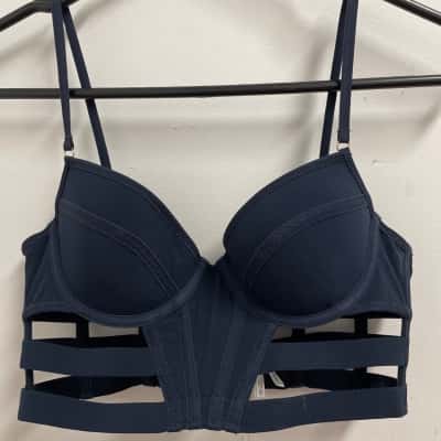 Sass & Bide Womens  Size 12 Bra Navy Blue 
