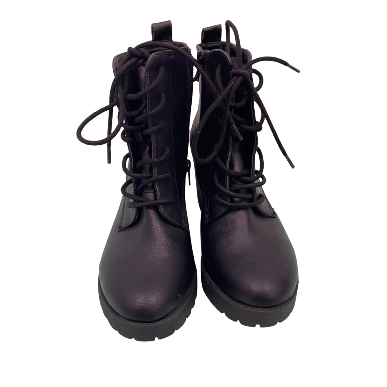 “Reduced” Ladies Black Boots with Chunky Heel Size 39 / 8 Black (s)