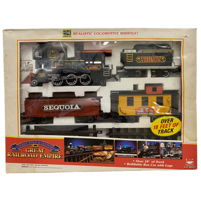Vintage New Bright Timber Wolf & Redwood Great Railroad Empire Train Set No. 189