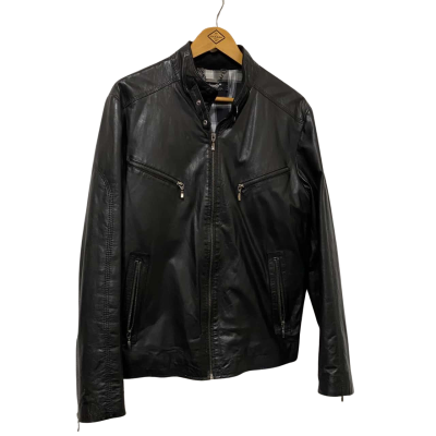 Frocella  Size L Leather Jacket Black  
