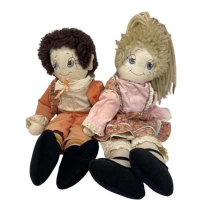 Vintage Rag Doll plush dolls