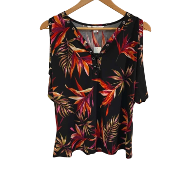 BNWT Rockmans Womens  Size L Singlet Top Floral 