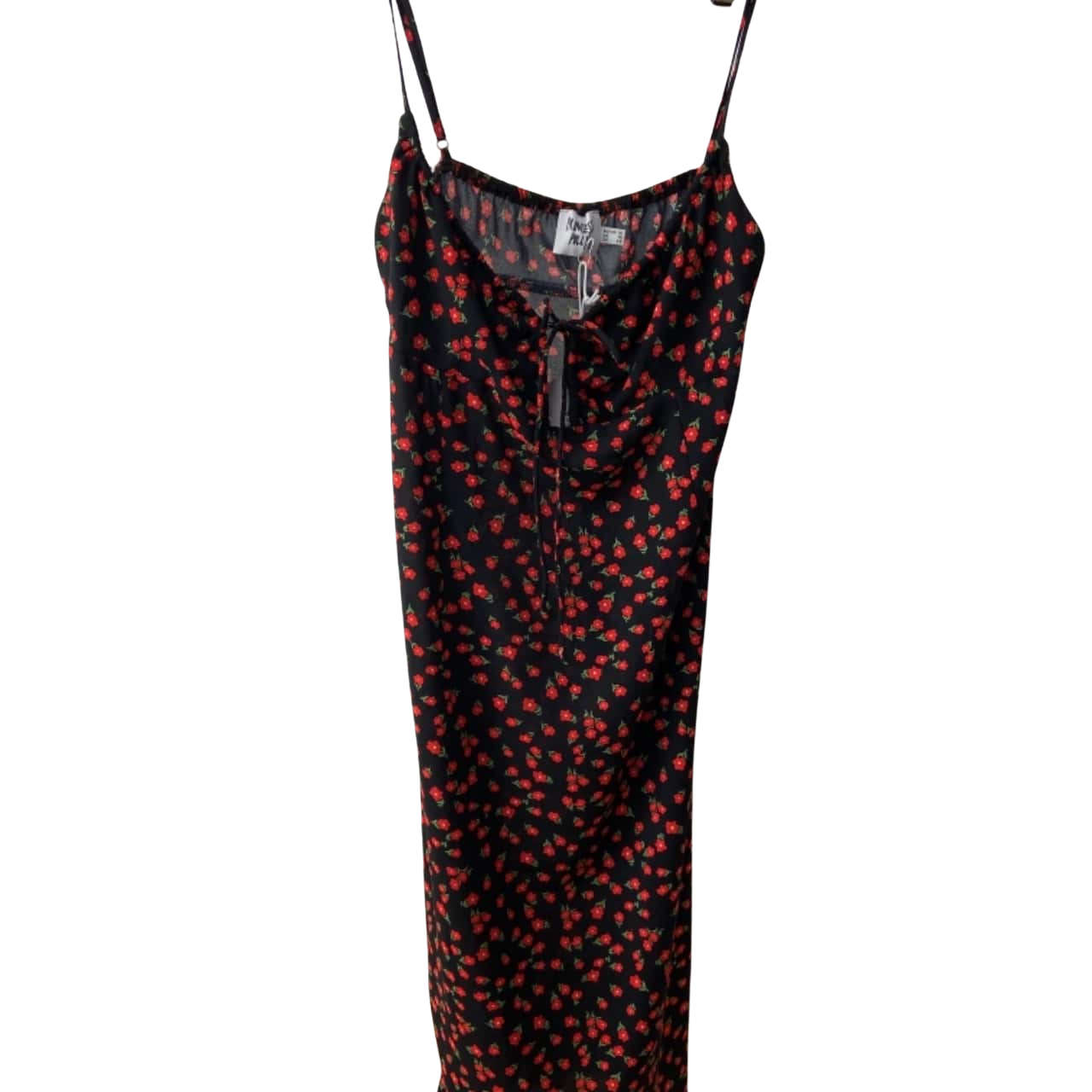 Princess Polly Womens Size 14 Floral Dress Black / Floral / Green / Red (s)