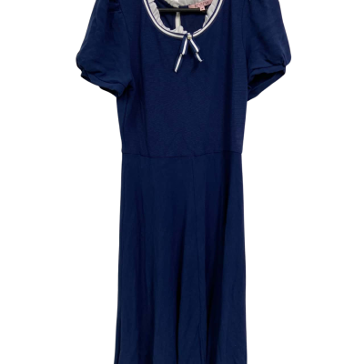 Review Womens  Size 14 Midi Dress Navy Blue 