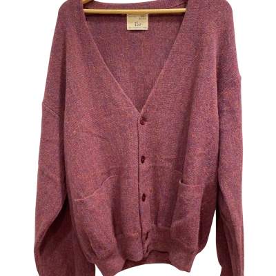  Womens  Size L Button-down Cardigan Maroon 
