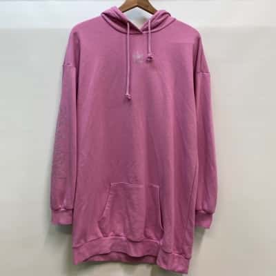 ADIDAS Pink Hoodie Dress Rhinestone Size 8