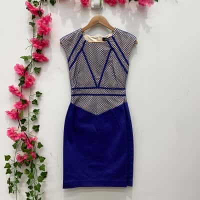 Oxford Womens  Size 6 Dress Blue 