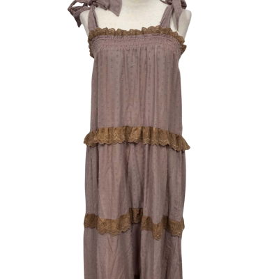  Womens  Size M Brown / Pink  Dress By  La sirena and the seahorse