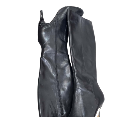 Calipso Womens  Size 38 Black Leather Boots 