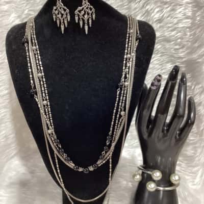  Womens Bangle / Earrings / Necklace Other / Silver 