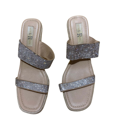 London Rebel Sparkly Wedge Heel Sandal Women Size 10