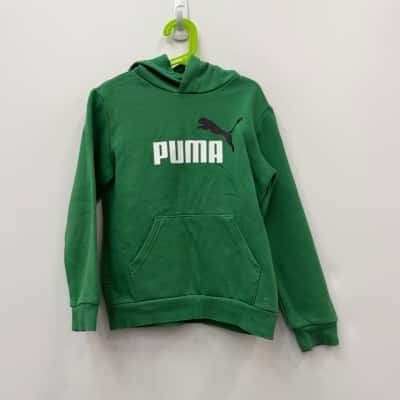 Puma Green Hoodie - Age 9-10 years 