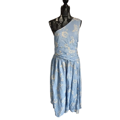 Two Sisters Womens  Size 12 Party Dress Light Blue / Floral BNWT