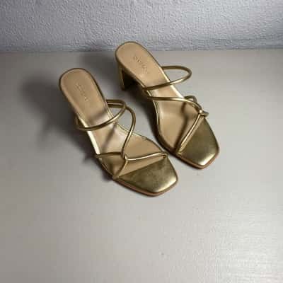 Jo Mercer High Heel Size 37 Sandals Soft Gold