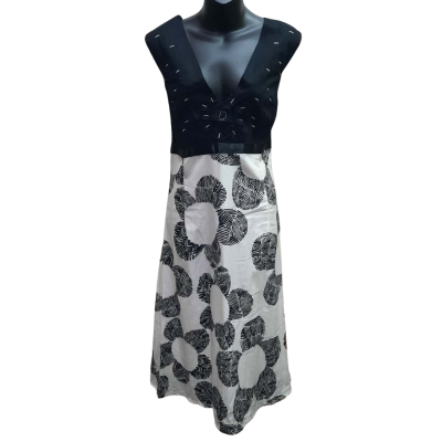 New With Tags DAVID POND New Zealand Silk & Cotton Blend 'Ascot' Dress in Size 14