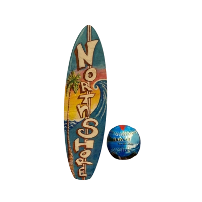 2 x Hawaiian Decorations - Baseball & Surfboard 