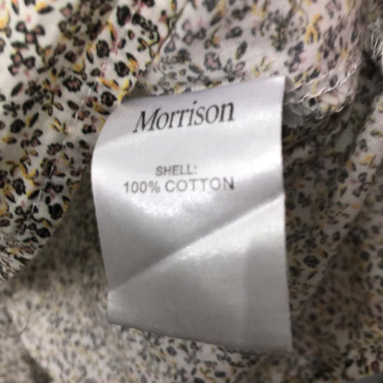 Morrison size 3(14) BeigeBrownGreen Blouse