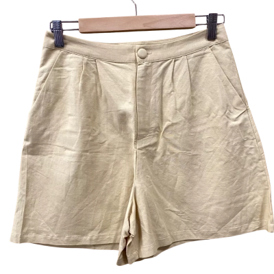 MNG Tan Pleated Shorts Size S