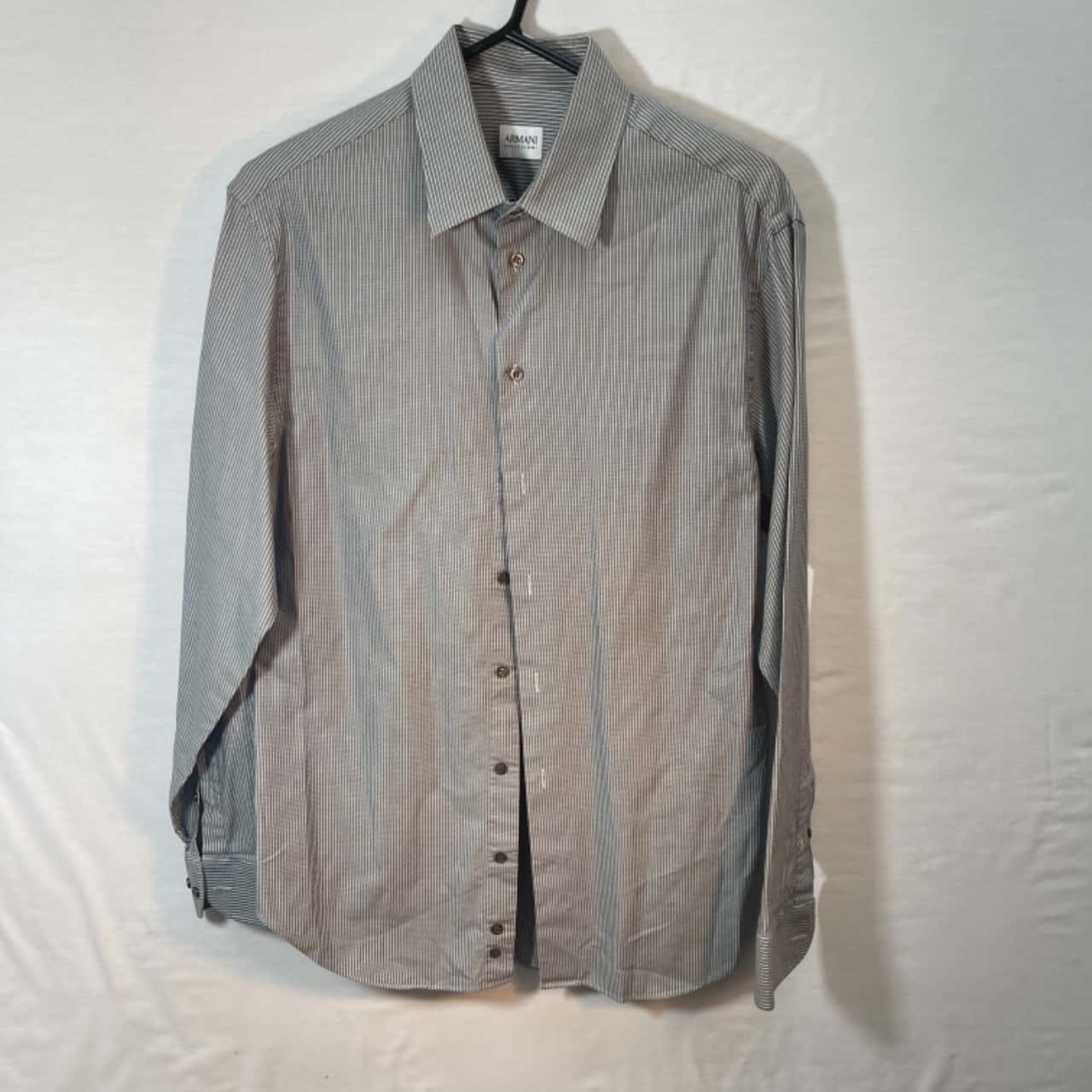 armani shirt blue