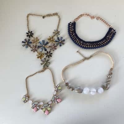 Bundle Of 4 Large Necklaces