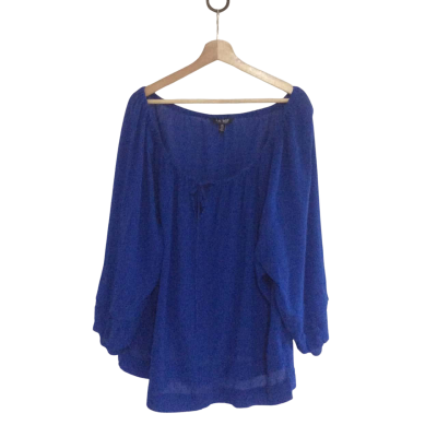 Ralph Lauren Women's Size XXL Long Sleeve Top Blue 