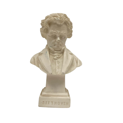 Composer Albaster Mini Bust Beethoven Statue 