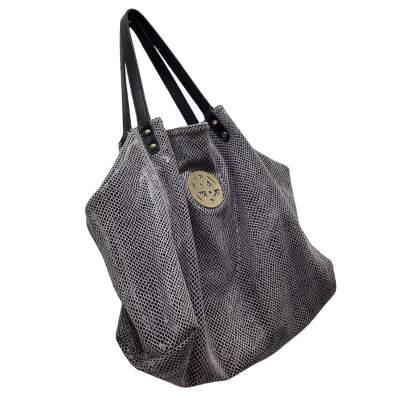 Willow & Zac Genuine Leather Tote Bag Snake Embossed Shoulder Bag